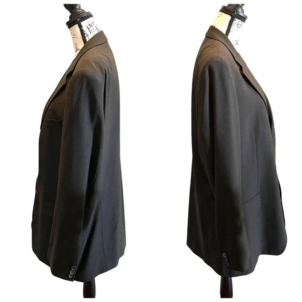 HUGO BOSS Suit Blazer Jacket Brown Size 42R Wool Angelico Lucca Formal USA